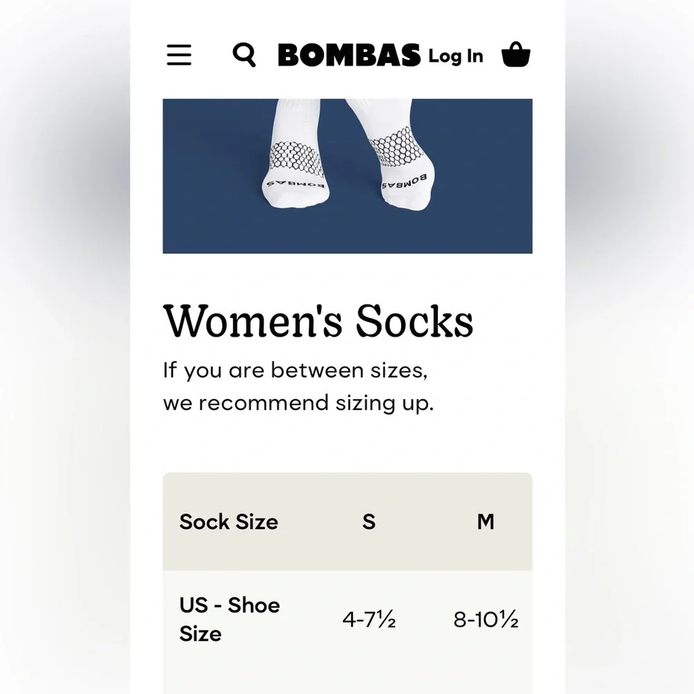 Bombas Set of 6 Black Mid- Calf Casual Socks